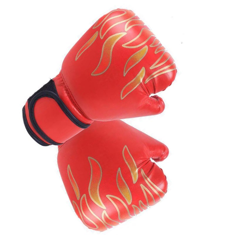 Kids Boxing Gloves for Professional Fighting Youth Boxing Training Gloves Thickened PU Punching Bag Gloves Red - Image 3
