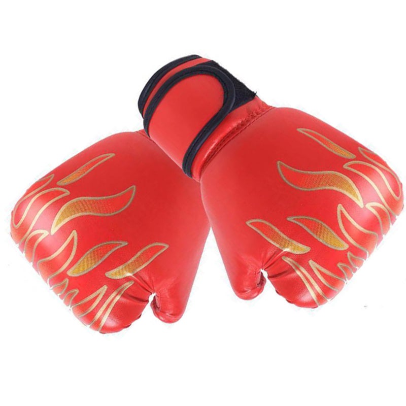 Kids Boxing Gloves for Professional Fighting Youth Boxing Training Gloves Thickened PU Punching Bag Gloves Red - Image 5
