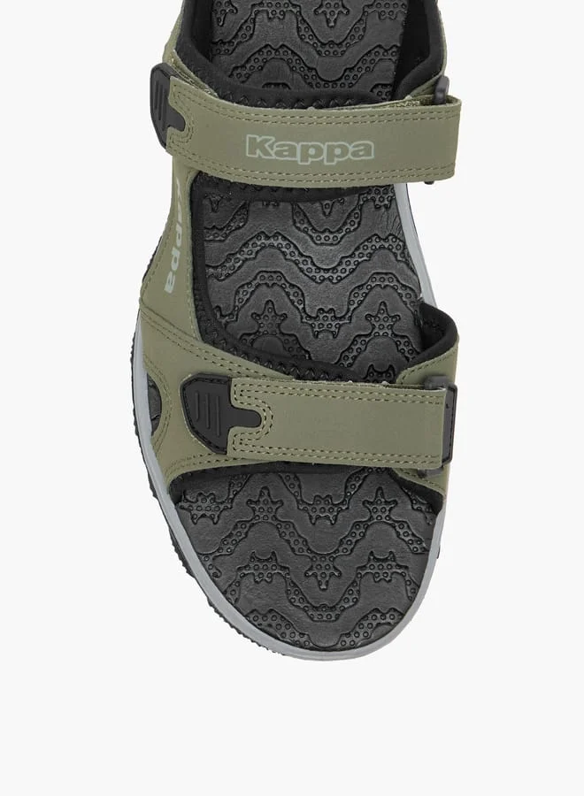 Kappa Men's Strappy Sandals With Hook And Loop Closure