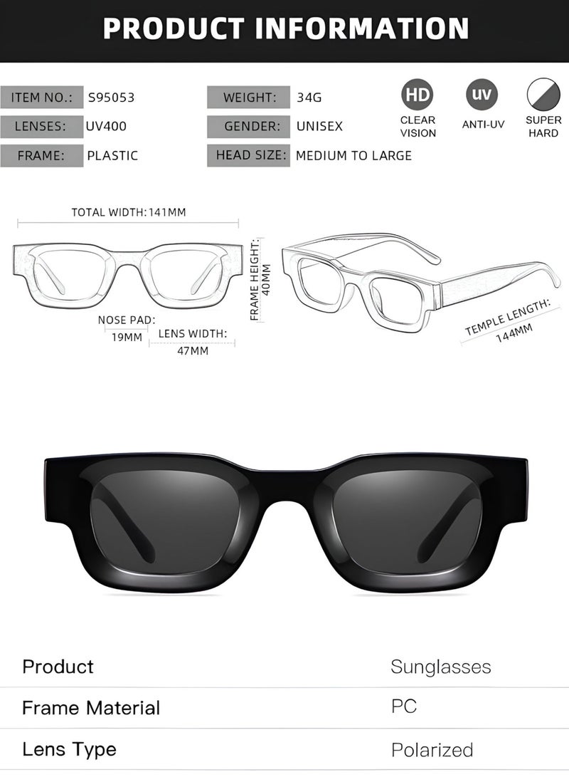 RITY Men & Women Polarized Sunglasses with UV Protection | Trendy Lightweight Fashion Eyewear for Driving, Travel, Beach & Outdoor Activities | Comfortable & Durable Design - Image 5
