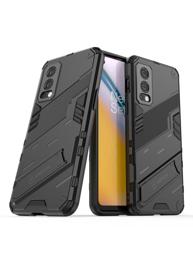 اس-توب جراب لهاتف OnePlus Nord 2 5G Punk Armor 2 في 1 PC + جراب TPU مقاوم للصدمات مع حامل غير مرئي - Image 2