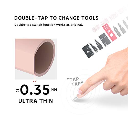 ELETIUO Cute Ear Case Silicone Skin Cover for Apple Pencil 2nd Generation, and Protective Nib Cover Accessories Compatible with iPad Pro 11 12.9 inch,Pink - Image 5
