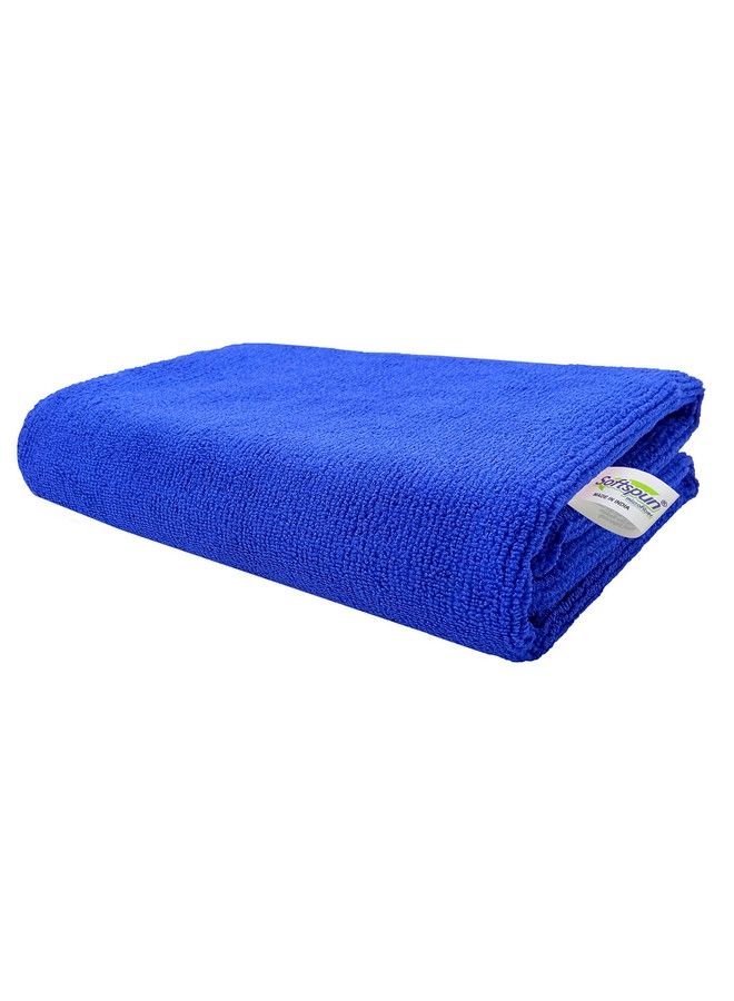 SOFTSPUN Microfiber Baby Hair Hand & Face Care Towel 1 Pieces 40X60 Cms 340 Gsm (Blue) Super Soft & Comfortable For Newborn Babies Quick Drying Ultra Absorbent In Large Size. - Image 2