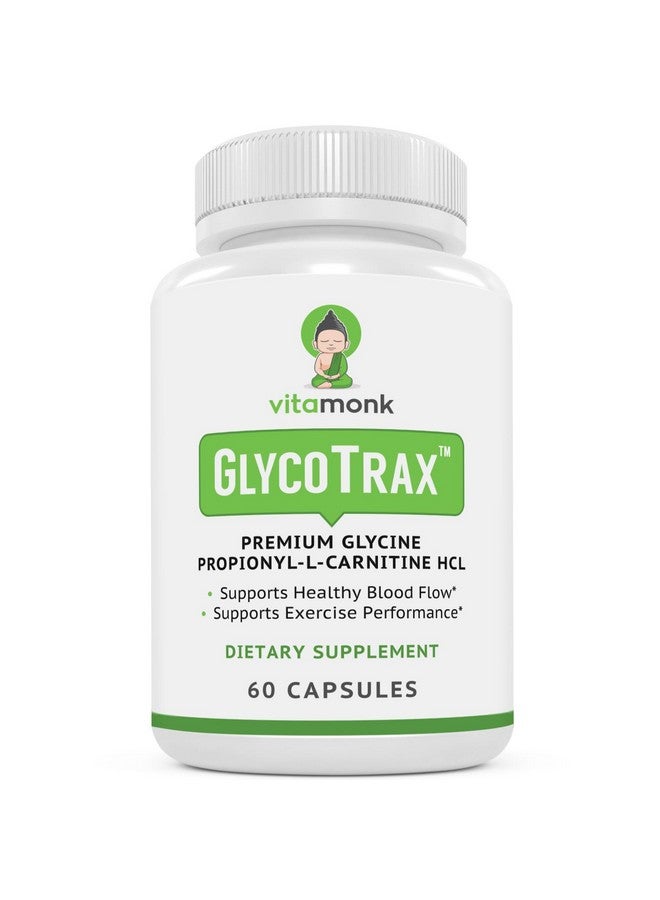 VitaMonk GlycoTrax - High Absorption GPLC Supplement - No Artificial Fillers - GPLC Glycine Propionyl-L-Carnitine Capsules Supplements to Support Healthy Blood Flow - 60 Capsules - Image 1