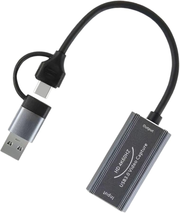 Gray Professional 4K60Hz USB Video Capture Card Plug Play for Streaming Recording - Image 2