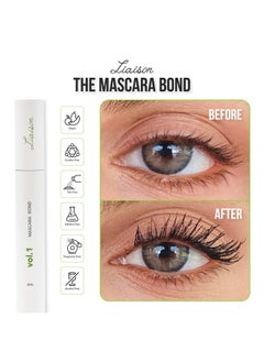 Liaison Mascara Bond (4ML) Mascara Volume and Length - Peptide Growth Complex - Volumizing & Lengthening Mascara for Lashes - No Glue Eye Mascara - Mascara with Lash Growth Serum - Long Lashes Mascara  - Image 3