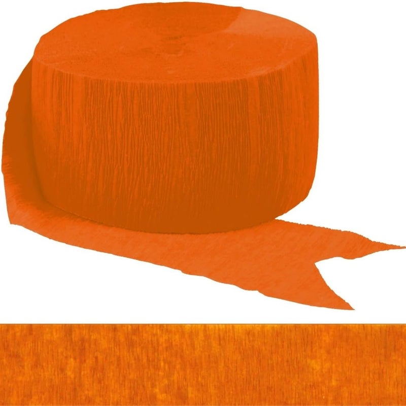 Amscan Orange Peel Crepe Paper Roll 81 1 Count Great for Stunning DIY Crafts Party Decor and More - Image 2