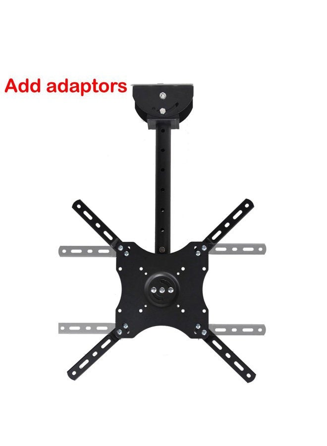 VideoSecu Adjustable Ceiling TV Mount Fits most 26-55" LCD LED Plasma Monitor Flat Panel Screen Display with VESA 400x400 400x300 400x200 300x300 300x200 200x200mm MLCE7N 1JS - Image 3