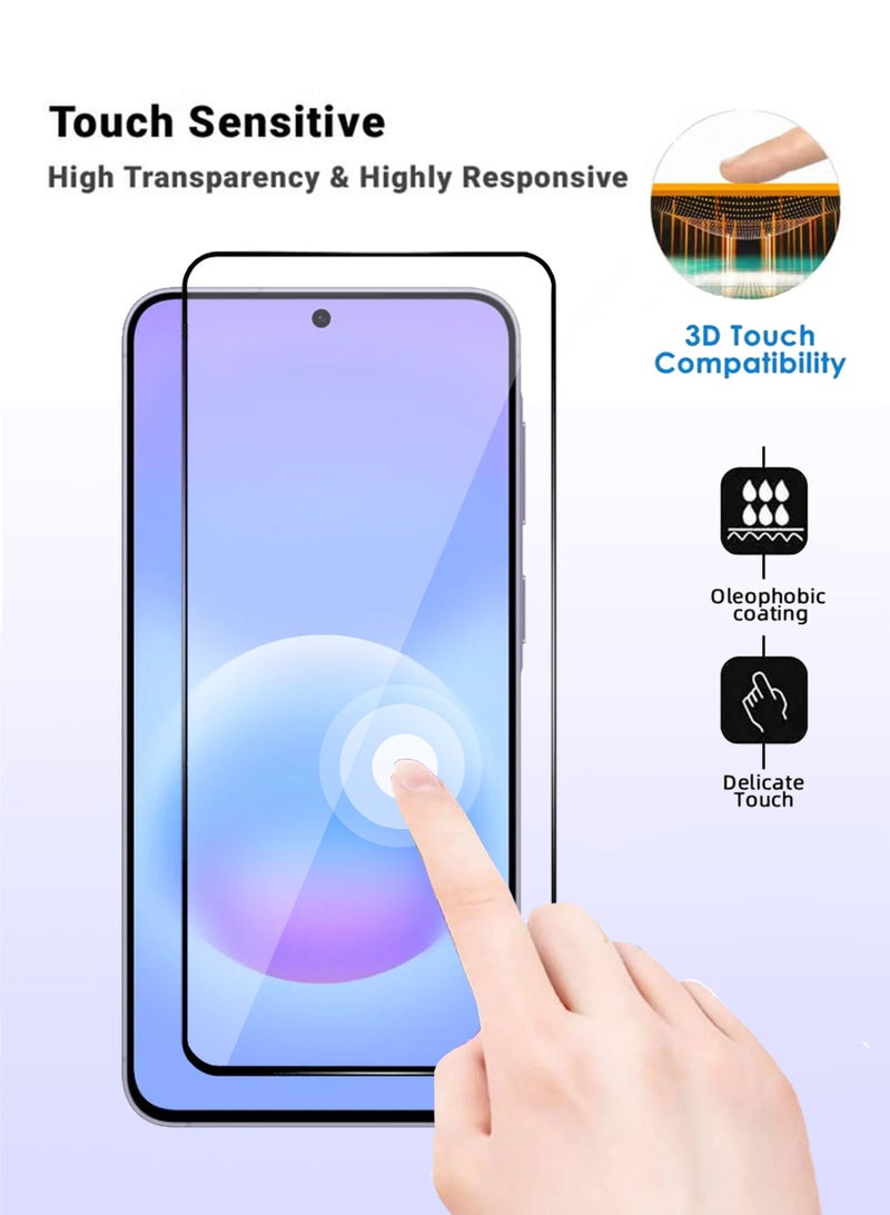 S-TOP Samsung Galaxy A57 5G Screen Protector - Premium Full Screen Tempered Glass For Samsung Galaxy A57 , High Transparency, Delicate Touch, Anti-Explosion, Smooth Arc Edges, Easy Installation - Image 4