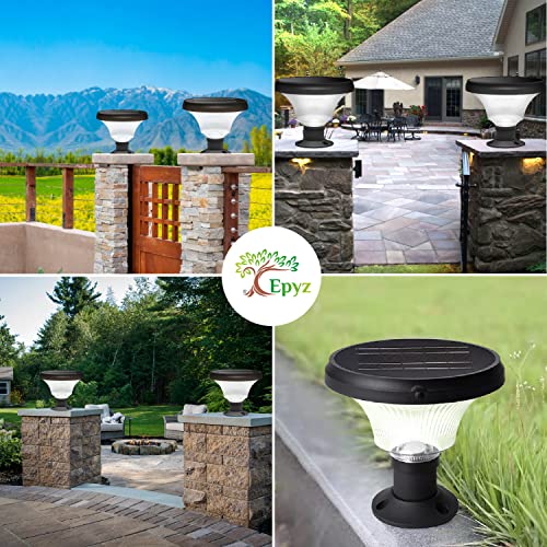 Epyz Solar Gate Pillar Light Outdoor Garden Home Round Shape Waterproof with 143LEDs,12,000maH Battery, 3 Type of Lights, Application for Fence, Garden, Wall, Outdoor [ Multicolour ] - Image 3