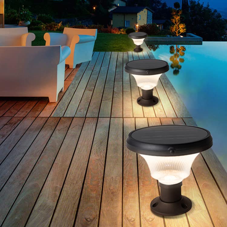 Epyz Solar Gate Pillar Light Outdoor Garden Home Round Shape Waterproof with 143LEDs,12,000maH Battery, 3 Type of Lights, Application for Fence, Garden, Wall, Outdoor [ Multicolour ] - Image 4