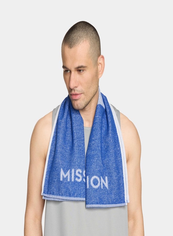 ميشن منشفة MISSION Enduracool+ عالية الأداء، تبريد فوري لمدة تصل إلى 8 ساعات، حماية من الأشعة فوق البنفسجية 50، سريعة الجفاف، مناسبة للأنشطة الخارجية، الجري، الرياضة، المشي لمسافات طويلة، التخييم، صالة الألعاب الرياضية (أزرق كوبالت، متوسط) - Image 4
