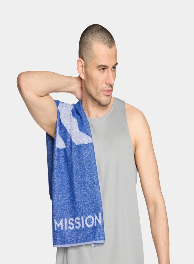 ميشن منشفة MISSION Enduracool+ عالية الأداء، تبريد فوري لمدة تصل إلى 8 ساعات، حماية من الأشعة فوق البنفسجية 50، سريعة الجفاف، مناسبة للأنشطة الخارجية، الجري، الرياضة، المشي لمسافات طويلة، التخييم، صالة الألعاب الرياضية (أزرق كوبالت، متوسط) - Image 5
