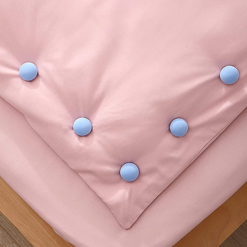 HKD HKD Duvet Pin Duvet Clips Duvet Cover Pins Comforter Clips with Soft Fabric Material Double Sided Pin Fasteners with Long and Short Nails for Quilt Cushions Curtains Set of 48  - Image 2
