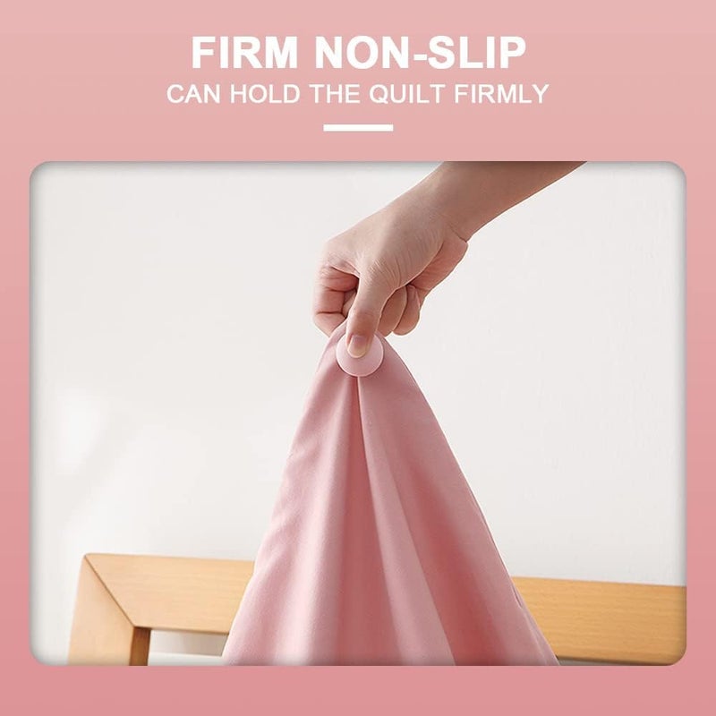 HKD HKD Duvet Pin Duvet Clips Duvet Cover Pins Comforter Clips with Soft Fabric Material Double Sided Pin Fasteners with Long and Short Nails for Quilt Cushions Curtains Set of 48  - Image 4