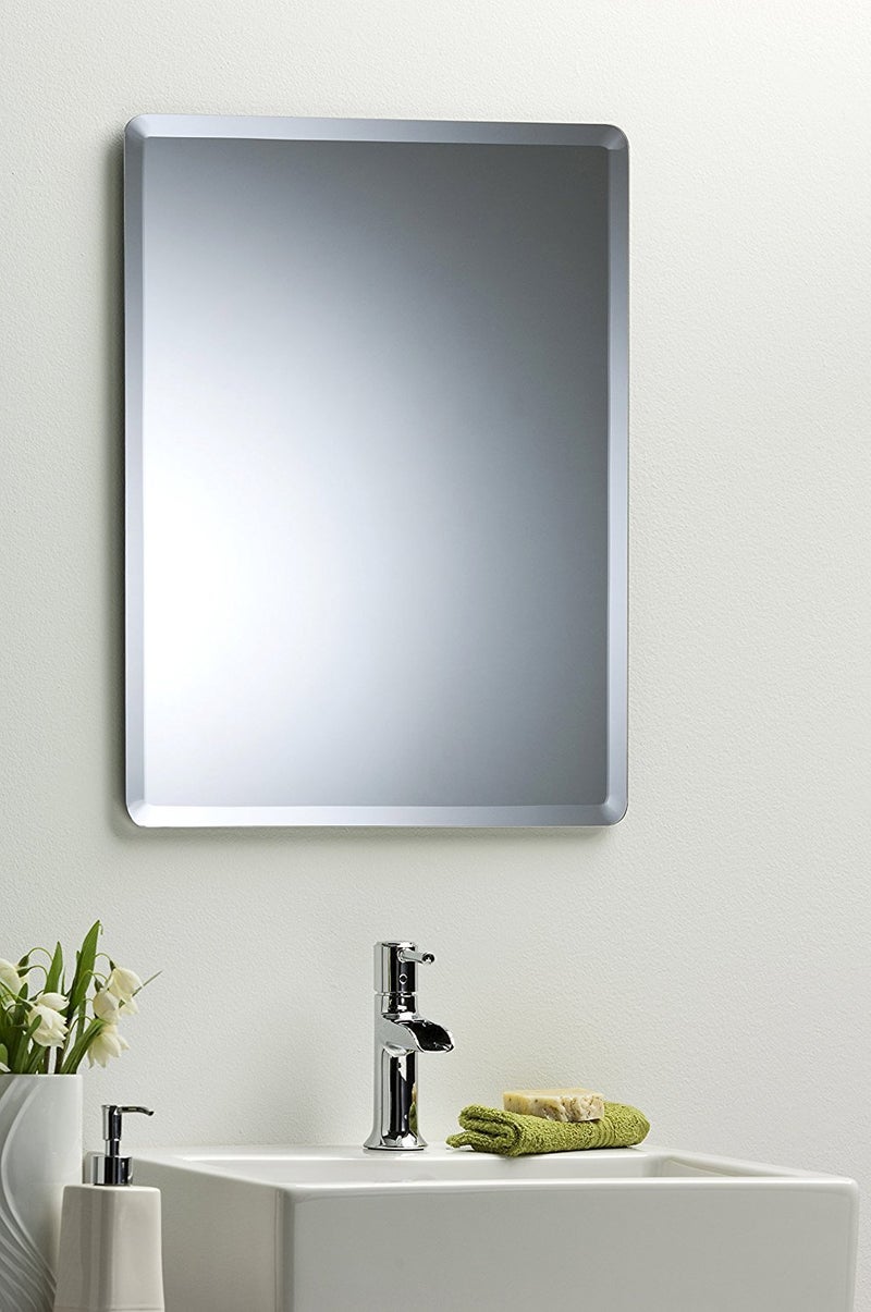 Quality Glass Frameless Wall Mirror Glass_Silver_18 X 24 Inch