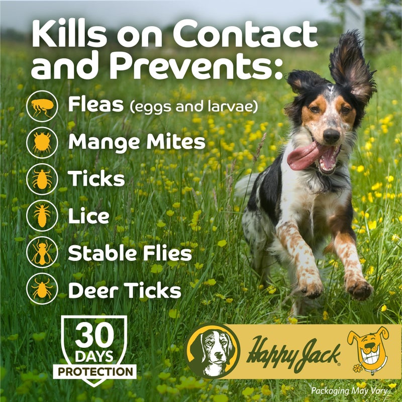 Happy Jack Kennel Dip Dog Flea and Tick Treatment & Prevention, Made in USA, Spray Yard & Home 30-Day Control, Kills Fleas, Ticks, Deer Ticks, Mange, Lice, for Puppies, Small to Large Dogs (16 oz) - Image 2