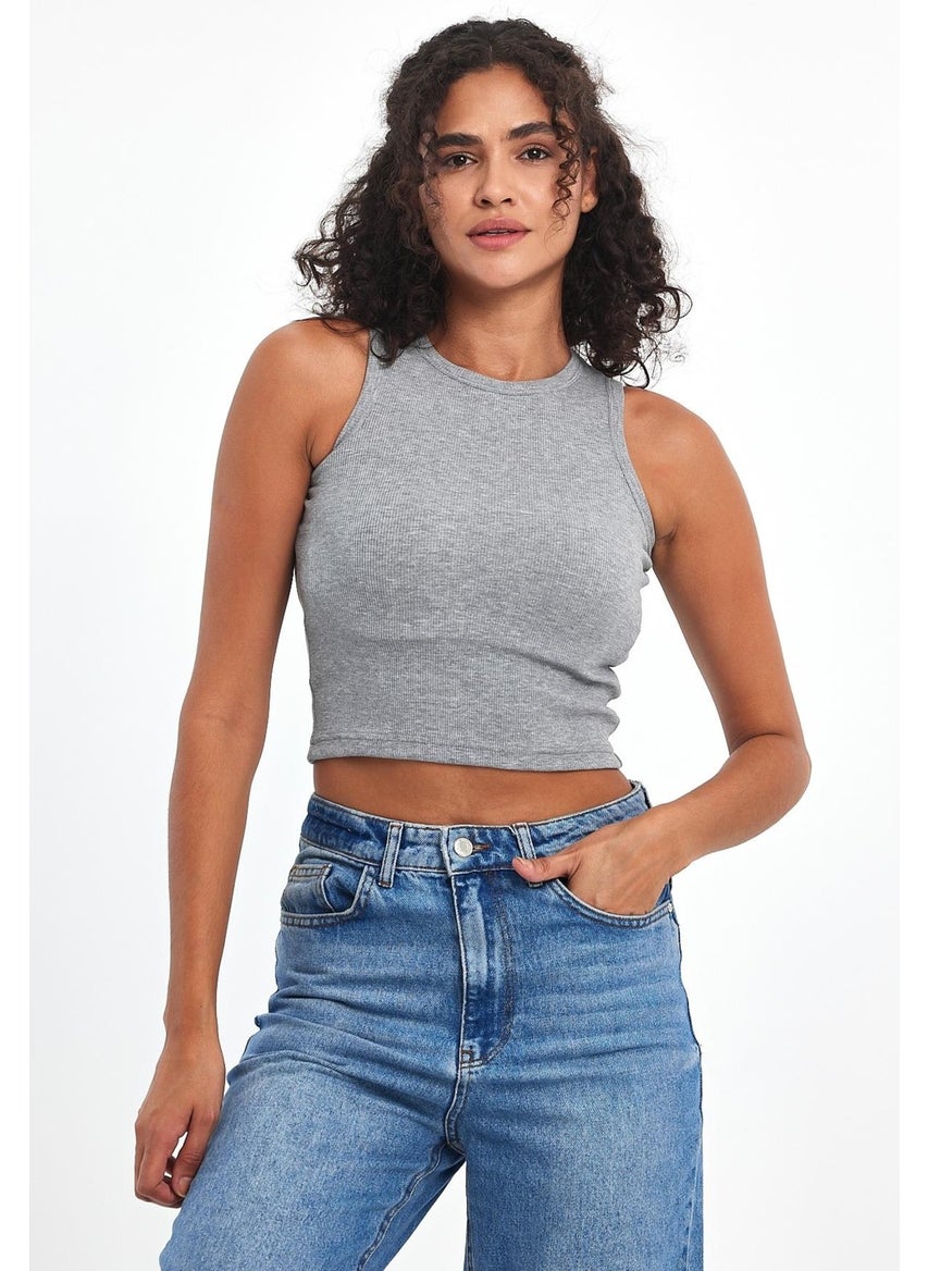 Women's Black-White-Grey-Navy Blue Ribbed Look Strap Thick Flexible Knitted 4-Piece Basic Crop Athlete Blouse - pzsku/ZA9F24A28AD5358721593Z/45/_/1741264881/44d23eb3-5237-466f-bb9c-6291c152628a