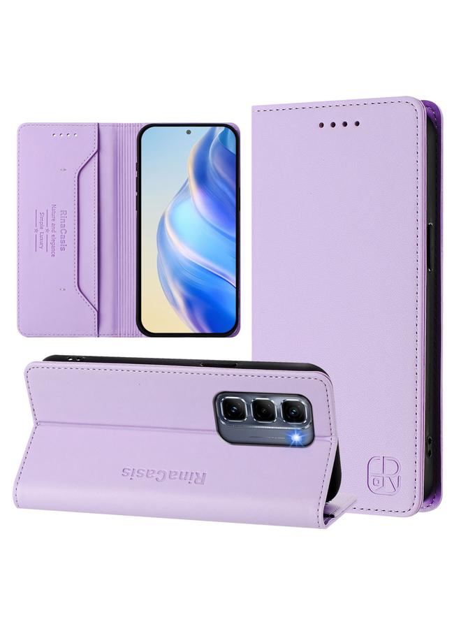 The Bros Phone Case For Infinix Hot 50 Pro+ 4G RC01 Dual-Folded Magnetic Suction RFID Leather Phone Phone Case  - Image 1