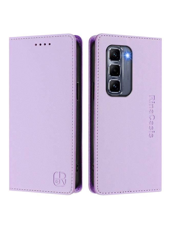 The Bros Phone Case For Infinix Hot 50 Pro+ 4G RC01 Dual-Folded Magnetic Suction RFID Leather Phone Phone Case  - Image 2
