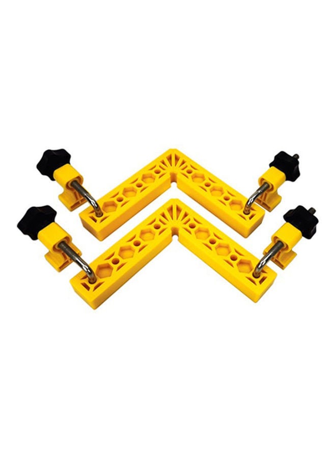 NIBEMINENT 2-Piece Woodworking Positioning Square Yellow
