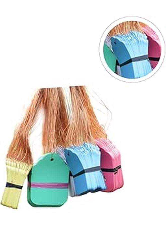 Waterproof Plastic Plant Labels 500pcs Mixed Colors with Strap 6x4cm for Garden Organization - Image 1