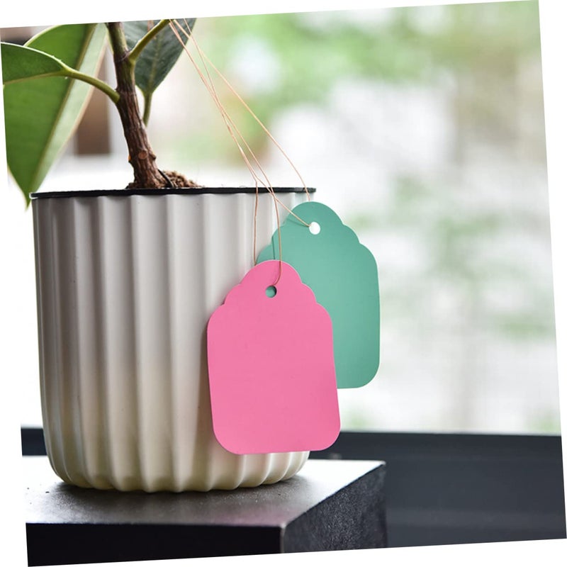 Waterproof Plastic Plant Labels 500pcs Mixed Colors with Strap 6x4cm for Garden Organization - Image 5
