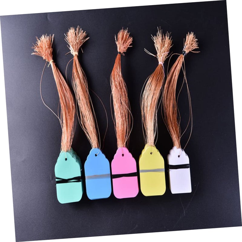 Waterproof Plastic Plant Labels 500pcs Mixed Colors with Strap 6x4cm for Garden Organization - Image 3