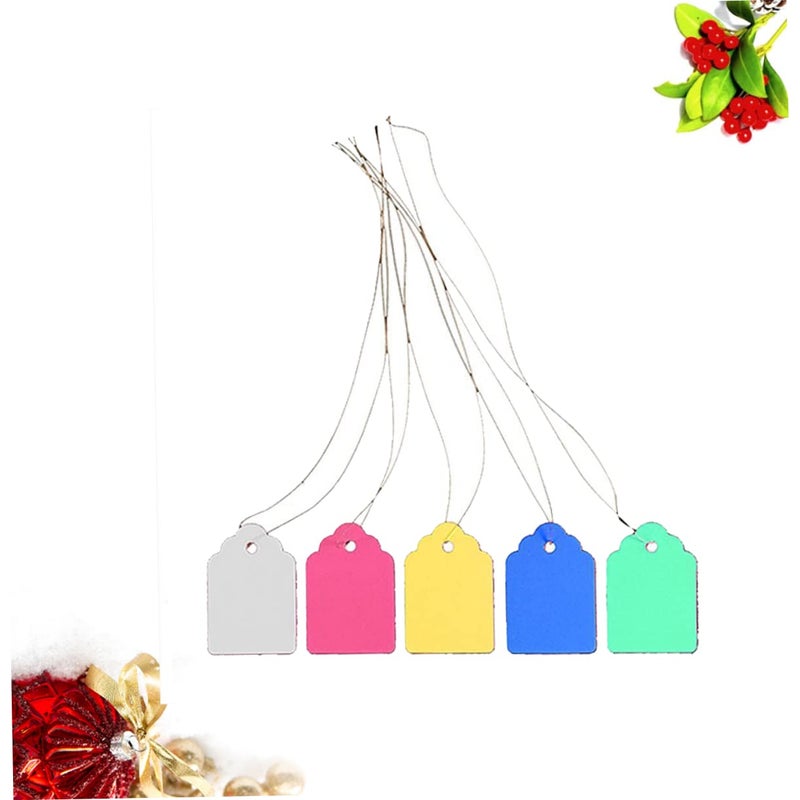 Waterproof Plastic Plant Labels 500pcs Mixed Colors with Strap 6x4cm for Garden Organization - Image 4
