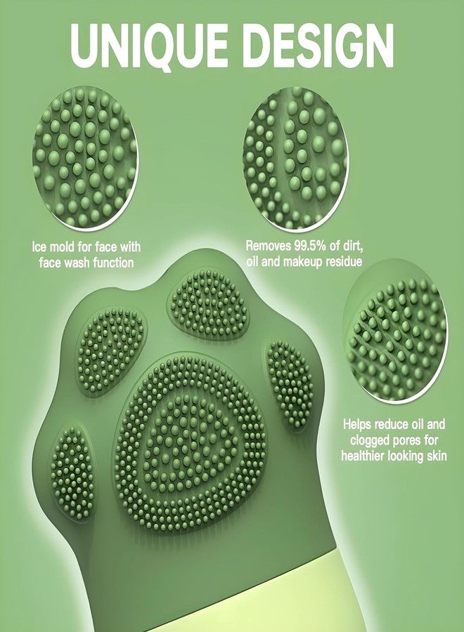 Episkey Ice Roller With Scrubber For Face Eyes and Neck To Brighten Skin & Enhance Your Natural Glow/Reusable Facial Treatment to Tighten & Tone Skin & De-Puff The Eye Area (GREEN-PRIMIUM) - Image 3