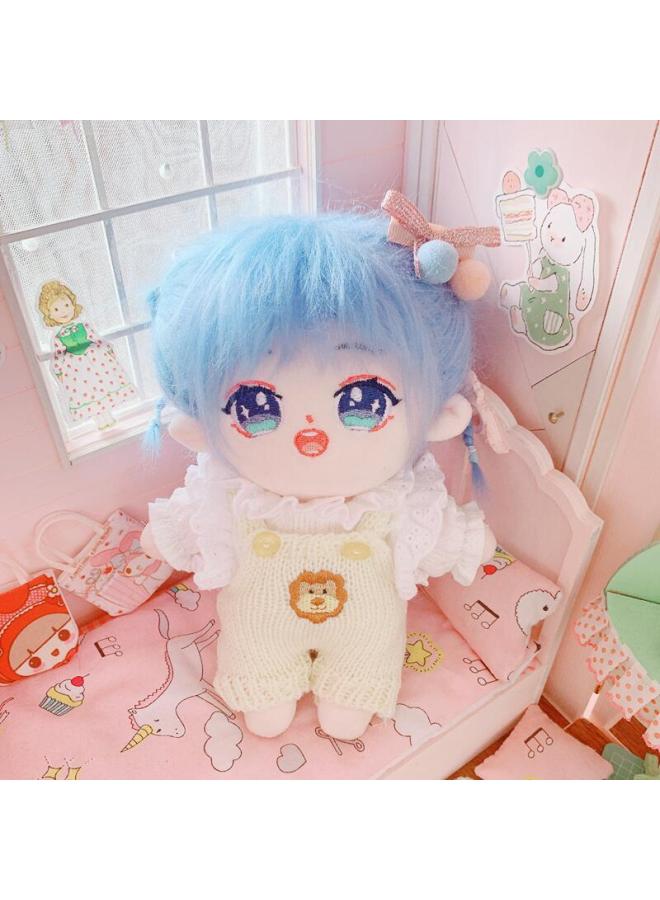 Spot Wool Lion Suspenders Cute Sweater 20cm Suit 20cm Doll Star Doll Doll Change Outfit-Specifications:20cm-Color:Stretch Hoodie Brown Corgi - Image 5