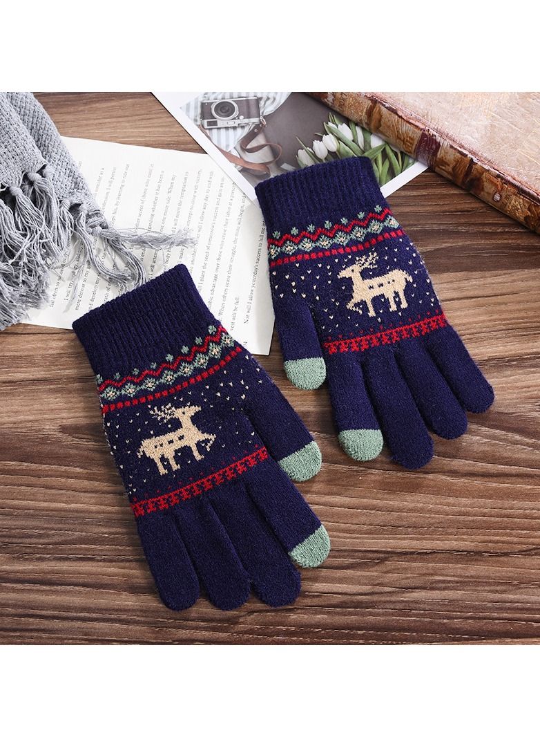 Loquat Solid Knit Gloves 