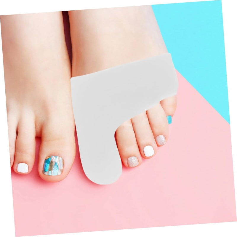 Beavorty 2Pairs Bunion Corrective Sleeve Toe Spacers Metatarsal Pads for Foot Alignment Soft Flexible Design Nude for Bunion Relief and Comfort - Image 5