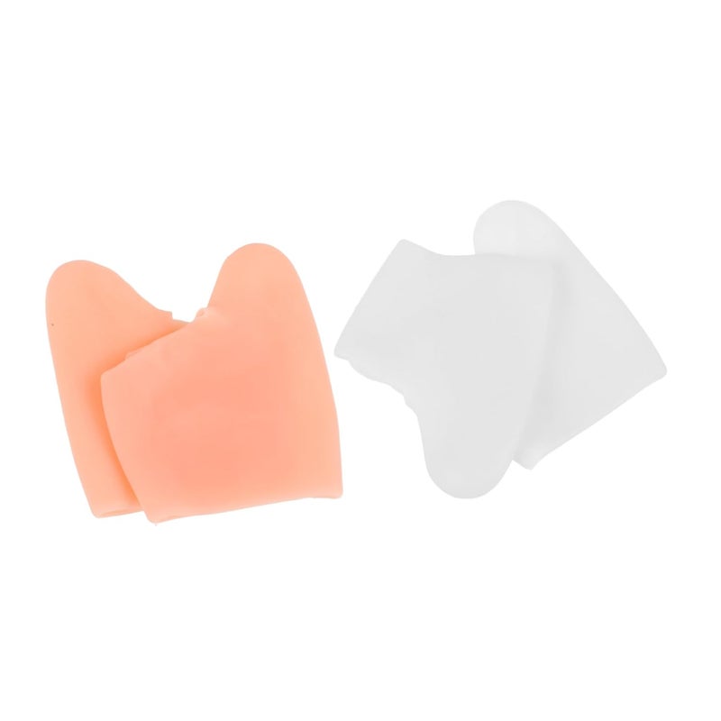 Beavorty 2Pairs Bunion Corrective Sleeve Toe Spacers Metatarsal Pads for Foot Alignment Soft Flexible Design Nude for Bunion Relief and Comfort - Image 1