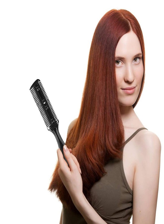 COSLUXE Professional Razor Comb with 2 Pieces Razors, Hair Cutter Comb Cutting Scissors, Double Edge Razor, Hair Thinning Comb Slim Haircuts Cutting Tool (PACK OF 6 Pcs) - Image 5