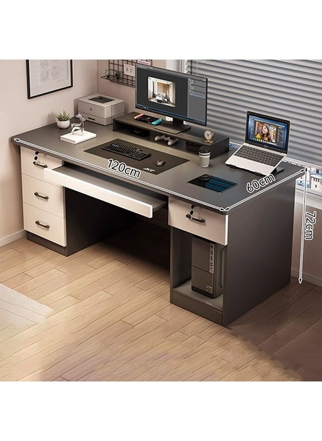NKX Computer and Multifunction Table Home Office Workstation 120 CM with 3 Drawers  - Image 2