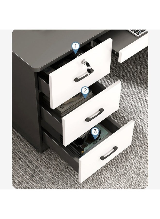 NKX Computer and Multifunction Table Home Office Workstation 120 CM with 3 Drawers  - Image 5