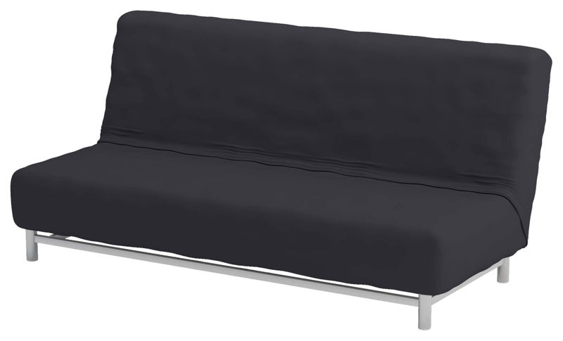 Sofa Pro The Flax Polyester Beddinge Lovas Sofa Bed Cover Replacement is Compatible for IKEA Beddinge Sleeper A Quality Futon Slipcover Replacement Darker Gray Flax 