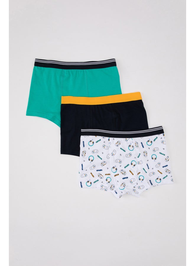 DeFacto Boy Regular Fit Underwear Knitted Boxer - 3 Pack  - Image 1