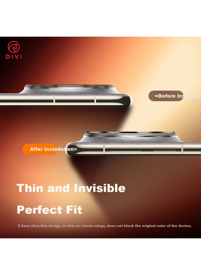 DiVi First Guard Lens Protector For Huawei Mate 70 Pro, Mate 70 Pro+/premium Edition Phone Lens Protector, Rear Camera Tempered Glass Film, Ar Anti-reflective, 2 Pieces - Image 2