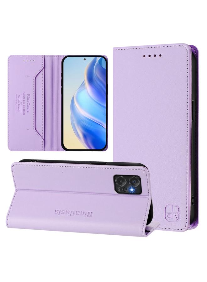 S-TOP Case For Motorola Moto G Power 2023 RC01 Dual-Folded Magnetic Suction RFID Leather Phone Case - Image 1