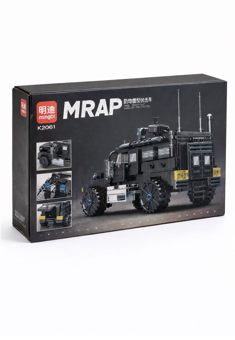 mingDi MRAP Military Armored Vehicle Building Blocks Set – 306 Pieces Construction Brick Car – Army Truck Toy for Kids Ages 6+ – Educational STEM Building Toy – Includes Instruction Manual & Stickers – Gift for Boys - Image 1
