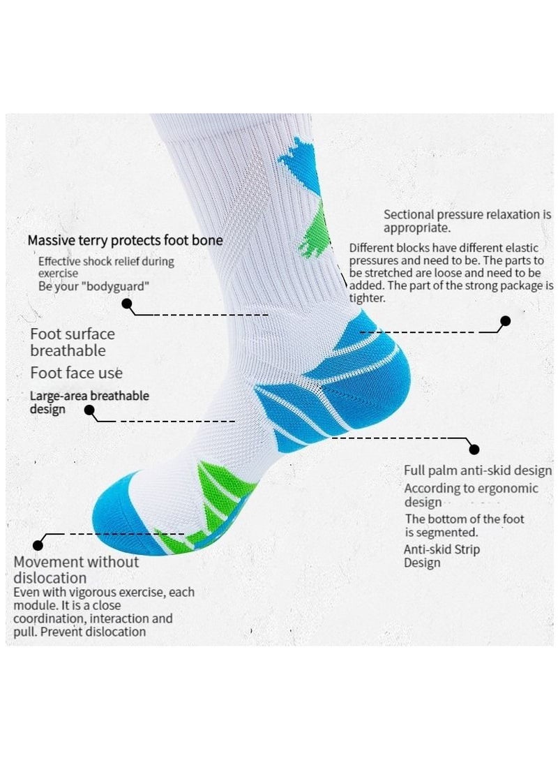 M MIAOYAN M MIAOYAN high-tube professional men's and women's actual combat basketball socks towel bottom thickened shock-absorbing high-top tide socks sports elite socks  - Image 2