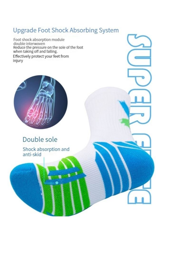 M MIAOYAN M MIAOYAN high-tube professional men's and women's actual combat basketball socks towel bottom thickened shock-absorbing high-top tide socks sports elite socks  - Image 4