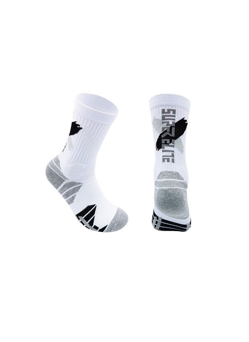 M MIAOYAN M MIAOYAN high-tube professional men's and women's actual combat basketball socks towel bottom thickened shock-absorbing high-top tide socks sports elite socks  - Image 1