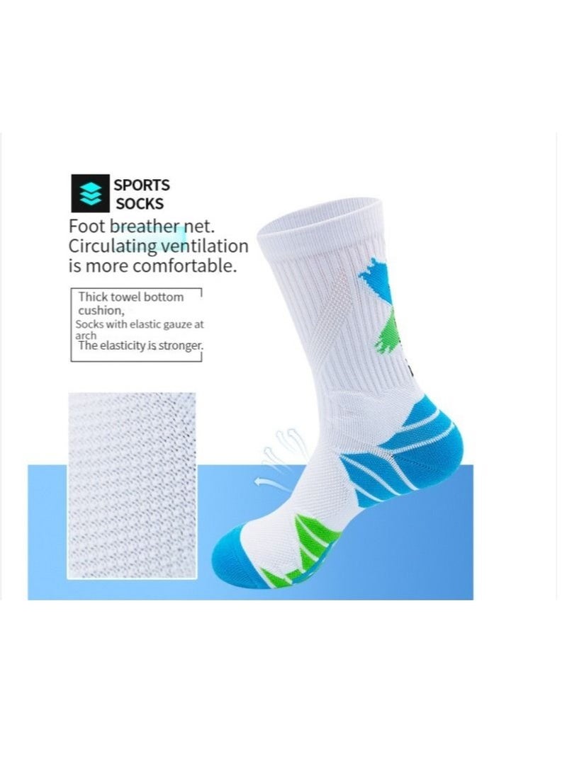 M MIAOYAN M MIAOYAN high-tube professional men's and women's actual combat basketball socks towel bottom thickened shock-absorbing high-top tide socks sports elite socks  - Image 5
