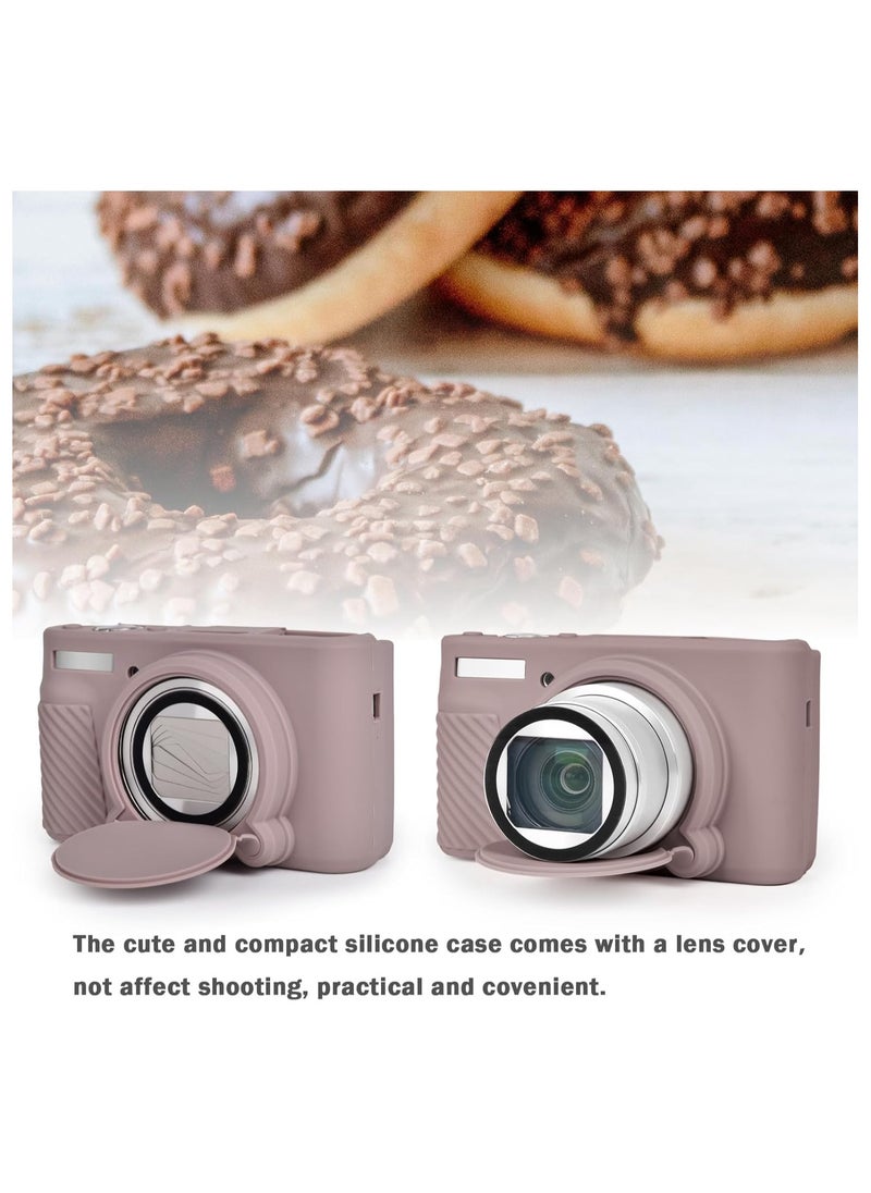 Generic Silicone Camera Case for Canon PowerShot SX740 SX730 Digital Camera SX740 Camera Soft Case Cover Rubber Camera Sleeve with Removable Lens Cover  - Image 5