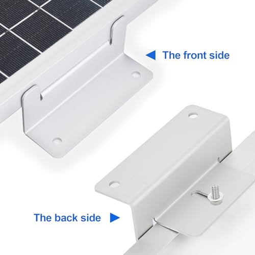 ECO-WORTHY 16 Units Solar Panel Mounting Brackets,Z Bracket Sets Lightweight Aluminum Corrosion-Free for RV, Trailer, Boat, Yachs, Wall and Other Off Gird Roof,4 Set of 4 Units - Image 5