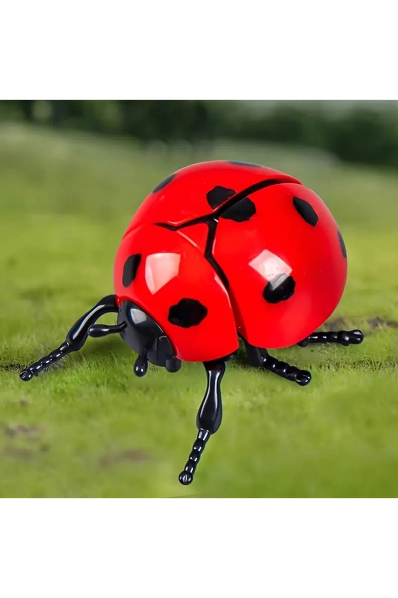 ألعاب حشرات على شكل خنفساء لطيفة بسلسلة ملتفة - زينة خارجية على شكل خنفساء ذات سبع نجوم