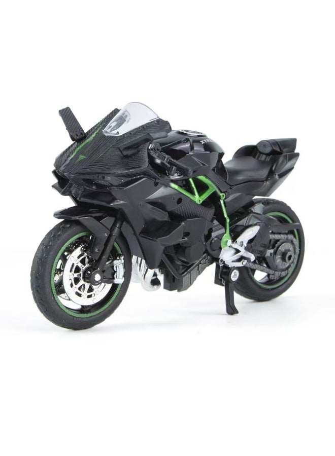 Cross-border Hot Sale Motorcycle Toy Alloy Sliding Motorcycle Model Children's Birthday Cake Baking Decoration Ornaments 